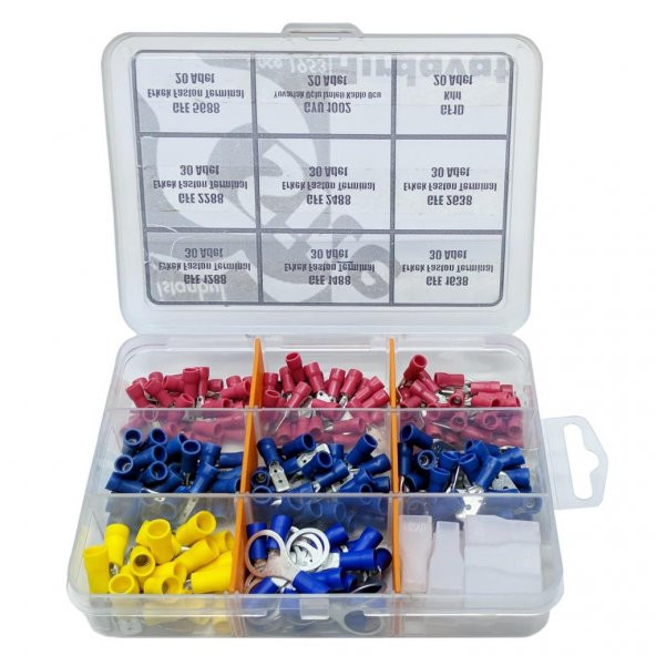 1370 Parça Kablo Ucu Şase Pabucu Terminal 5li Full Set - 10