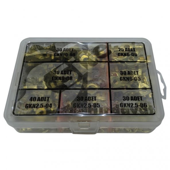 215 Parça İzolesiz Kablo Ucu Seti - 3