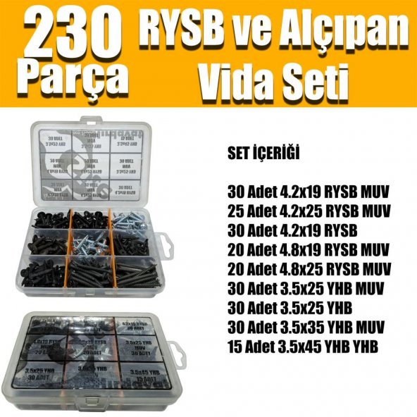 230 Parça RYSB Vida Seti