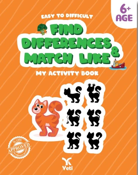 İngilizce Kolaydan Zora Farkı Bul Benzerini Eşleştir Kitabı ürün görseli