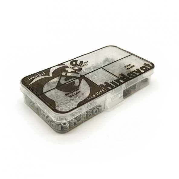 M3x10 YSB Vida Somun ve Pul Seti, 300 Parça - 7