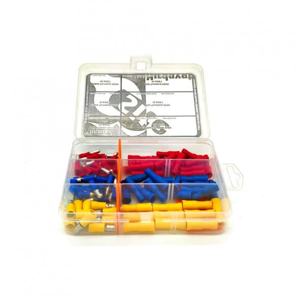 Erkek ve Dişi Mermi Başlı Ek Terminal Seti, Hesaplı Paket 90 Parça - 5