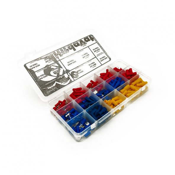 Tam İzoleli Faston Terminal Seti, Ortanca Paket 270 Parça - 7