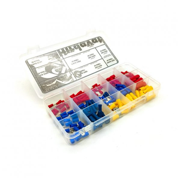 Tam İzoleli Faston Terminal Seti, Hesaplı Paket 140 Parça - 4
