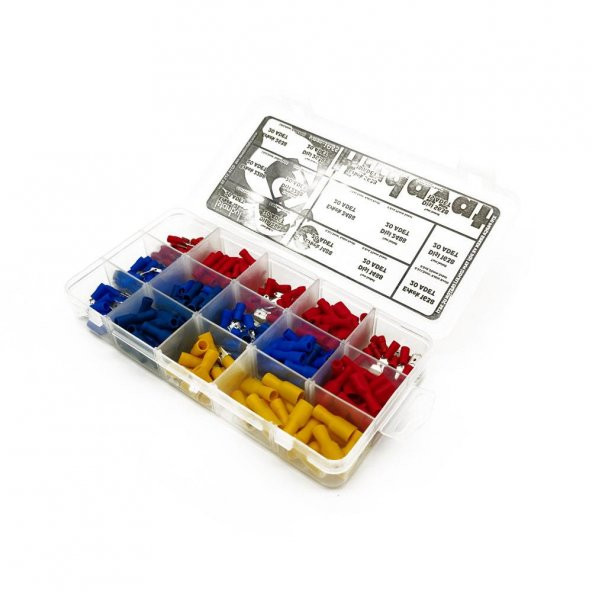 Tam İzoleli Faston Terminal Seti, Ortanca Paket 270 Parça - 8