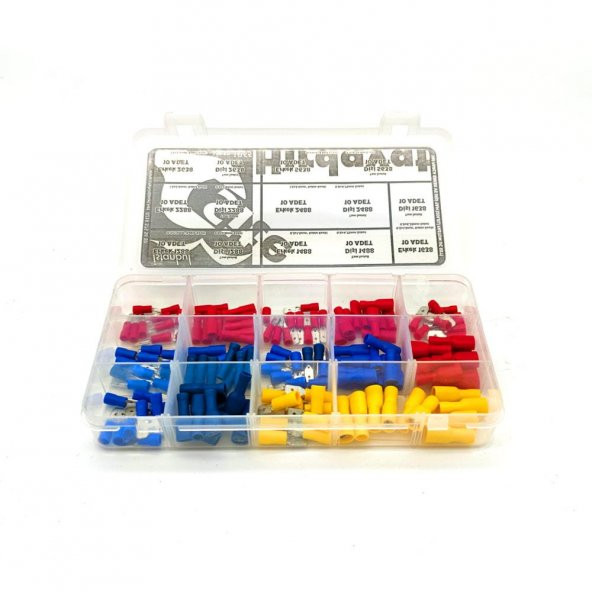 Tam İzoleli Faston Terminal Seti, Hesaplı Paket 140 Parça - 5