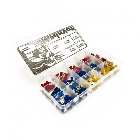 Yarım İzoleli Faston Terminal Seti, Hesaplı Paket 140 Parça - 4