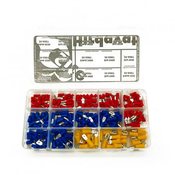 Yarım İzoleli Faston Terminal Seti, Ortanca Paket 270 Parça - 2