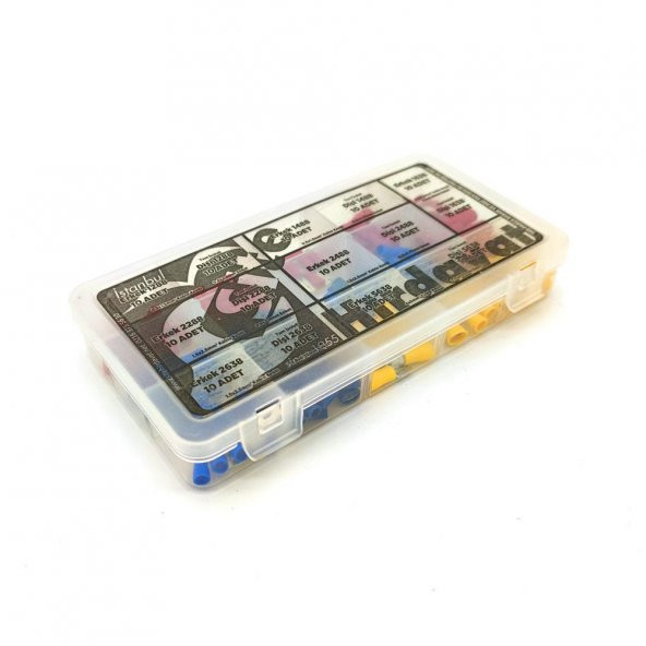 Tam İzoleli Faston Terminal Seti, Hesaplı Paket 140 Parça - 7