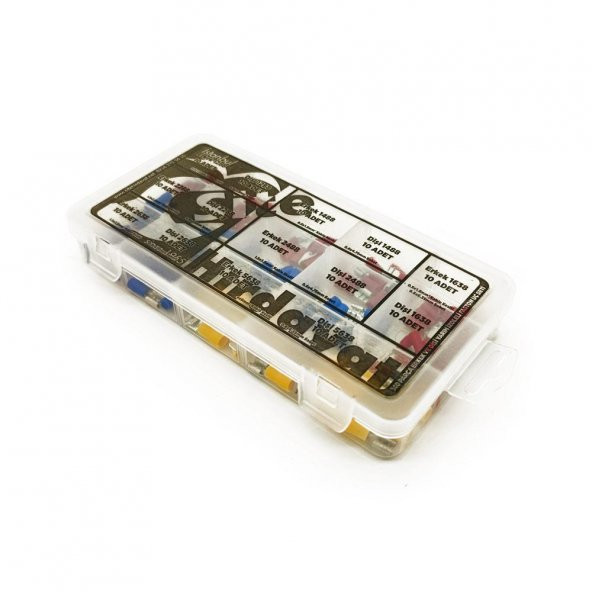 Yarım İzoleli Faston Terminal Seti, Hesaplı Paket 140 Parça - 6