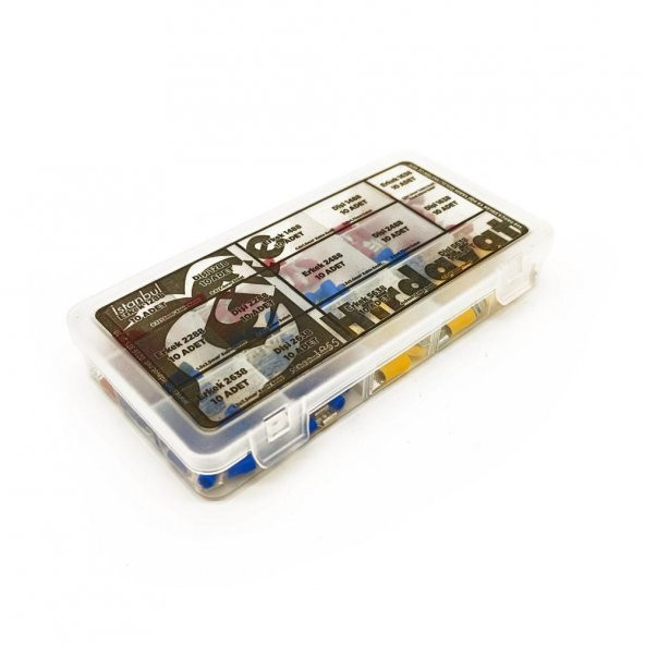 Yarım İzoleli Faston Terminal Seti, Hesaplı Paket 140 Parça - 7