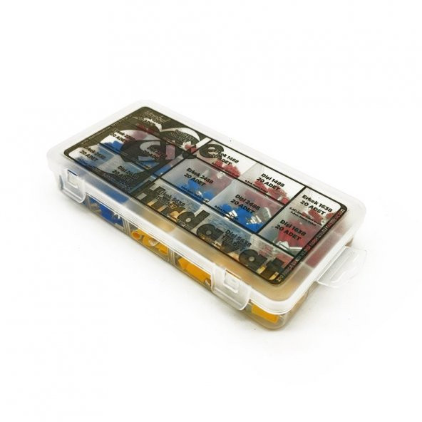 Yarım İzoleli Faston Terminal Seti, Ortanca Paket 270 Parça - 6