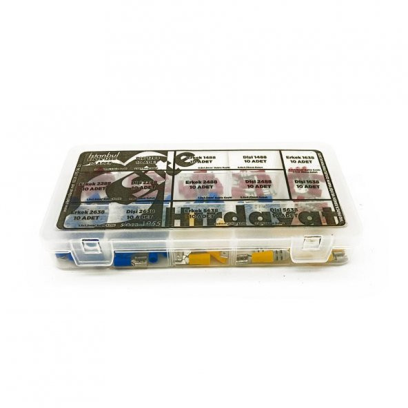 Yarım İzoleli Faston Terminal Seti, Hesaplı Paket 140 Parça - 8