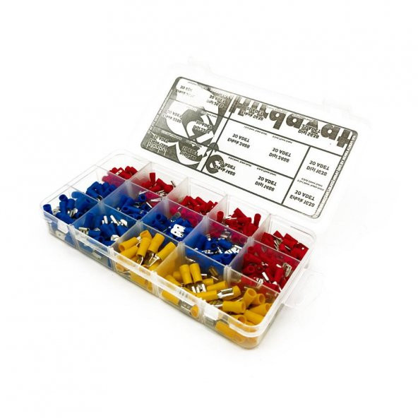Yarım İzoleli Faston Terminal Seti, Dopdolu Paket 410 Parça - 3