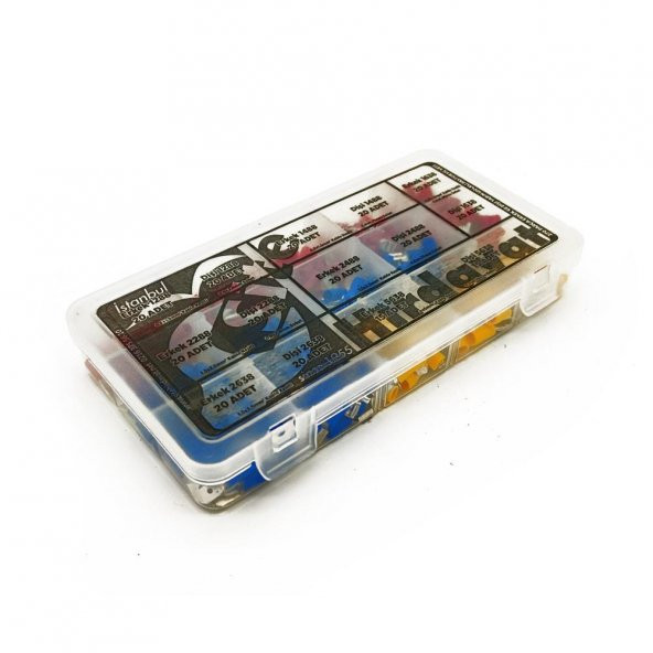 Yarım İzoleli Faston Terminal Seti, Ortanca Paket 270 Parça - 7