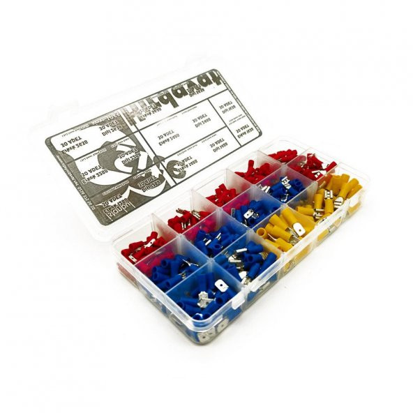 Yarım İzoleli Faston Terminal Seti, Dopdolu Paket 410 Parça - 4