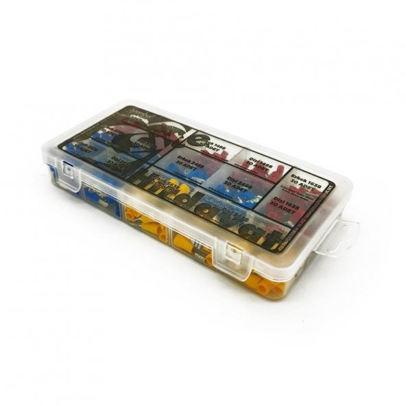 Yarım İzoleli Faston Terminal Seti, Dopdolu Paket 410 Parça - 6