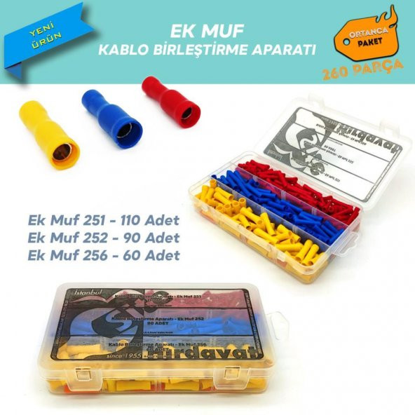 Ek Muf Kablo Uzatma Terminali, Ortanca Paket 260 Parça