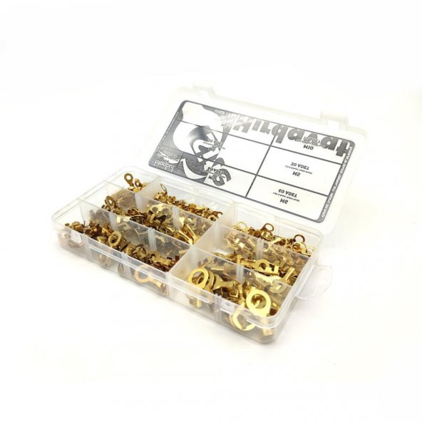 250 Parça İzolesiz Yuvarlak Tip Kablo Ucu Seti - 7