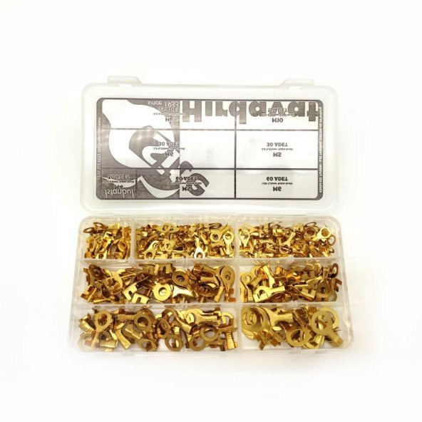 250 Parça İzolesiz Yuvarlak Tip Kablo Ucu Seti - 8