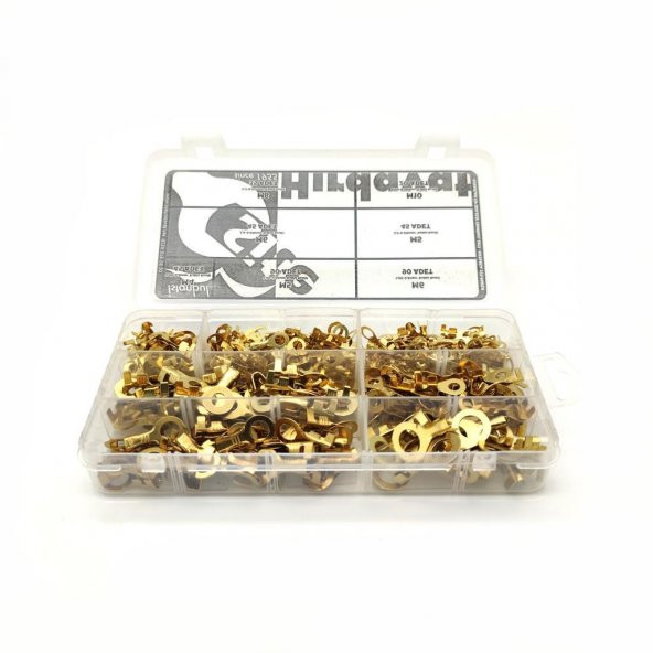 370 Parça İzolesiz Yuvarlak Tip Kablo Ucu Seti - 5