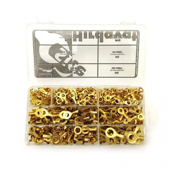 495 Parça İzolesiz Yuvarlak Tip Kablo Ucu Seti - 7