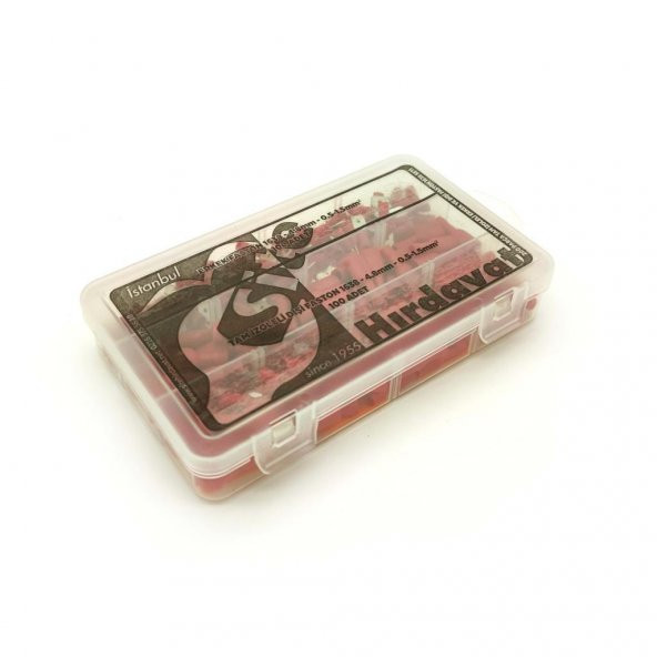 200 Parça Tam İzoleli Erkek ve Dişi Faston 4.8mm - 0.5-1.5mm² - 3