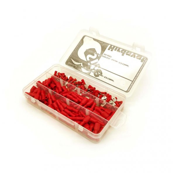 200 Parça Tam İzoleli Erkek ve Dişi Faston 4.8mm - 0.5-1.5mm² - 7