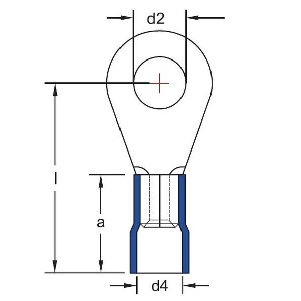 GYU501 Yuvarlak Uçlu İzoleli Kablo Ucu 100 Adet - 2