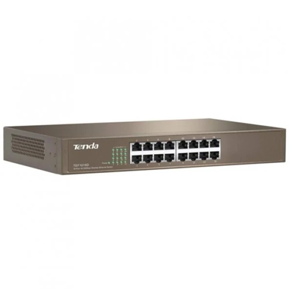 Tenda TEF1109D 8 Port 10-100 Mbps Switch Çelik Kasa Rack Mount - Resim 2