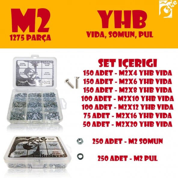 1275 Parça M2 YHB Vida Seti