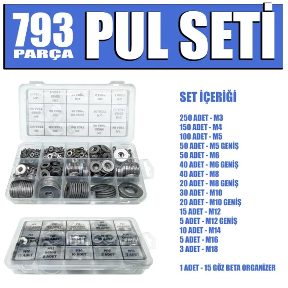 793 Parça Pul Seti