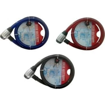 Motosiklet Kilit Motosiklet Çelik Halat Kilit 25X1500 Kilit SİYAH - Resim 2