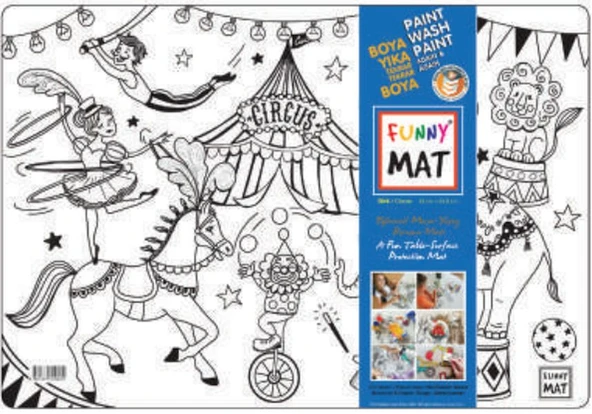 Funny Mat - Sirk 33,5x48cm ürün görseli