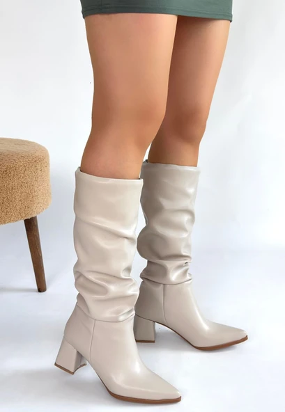 Pitay Ten Cilt Topuklu Çizme - Resim 3