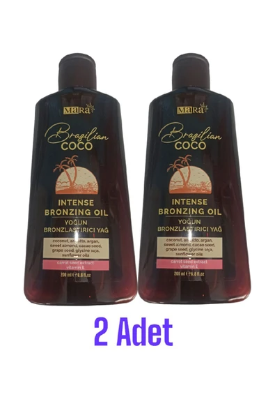Mara Coco Yoğun Bronzlaştırıcı Yağ E Vitaminli 200 ml 2 Adet ürün görseli