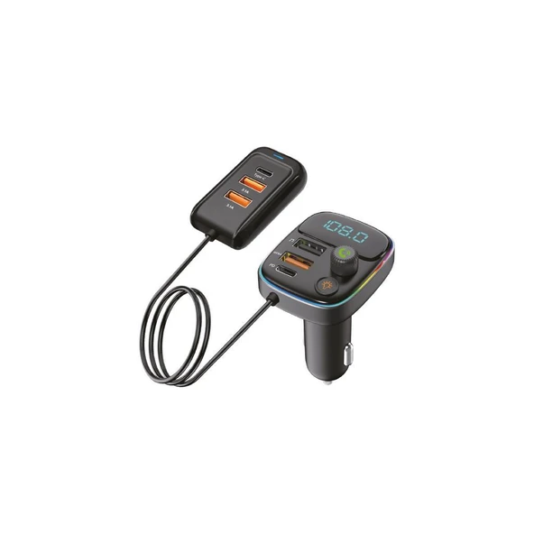 Sunix PD 30W Şarj ve RGB Led Işıklı Araç Modülatörü MDL-17 - 1