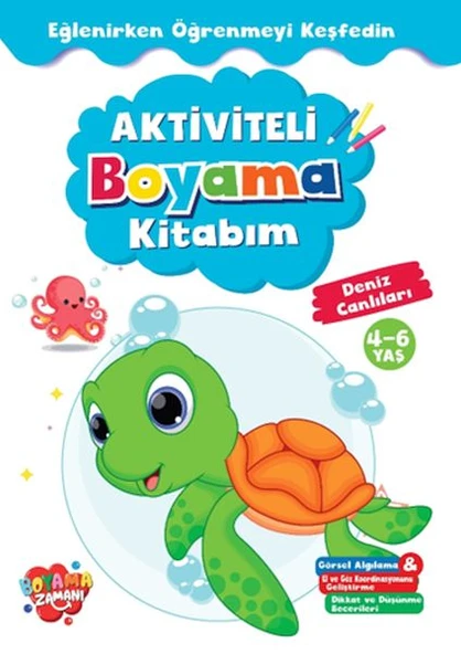 Aktiviteli Boyama Kitabı Deniz Canlıları ürün görseli
