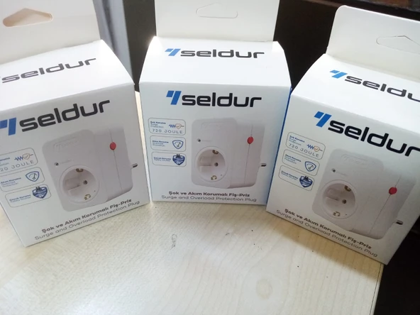 Seltur Şok ve Akım Korumalı Fiş-Priz720 Çocuk Korumalı Beyaz