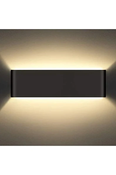 Cata CT-5213 12W Penguen LED Aplik Siyah Kasa 3200K Günışığı Dış Mekan Su Geçirmez Duvar Aydınlatma Armatürü