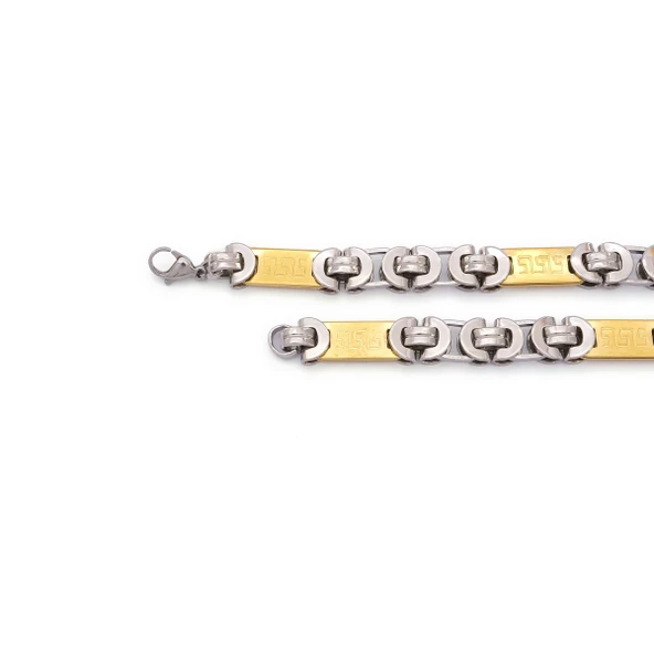 Çelik Kral Erkek Zincir Kolye ZN-520 - Resim 2