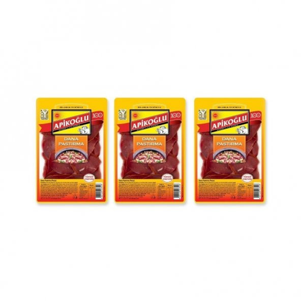 Apikoğlu Parça Pastırma 80gr 3lü