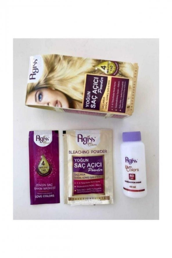 Agis Yoğun Saç Açıcı Powder Besleyici Etkili  Bakım Onarım 2 Paket - 3
