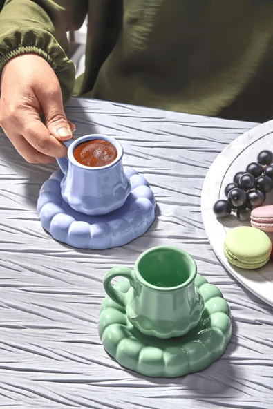 2 Kişilik Kahve Fincan Takımı – Modern Tasarım, Şık Sunum ve Hediyelik Türk Kahvesi Seti - 1