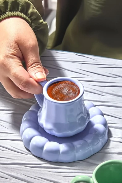 2 Kişilik Kahve Fincan Takımı – Modern Tasarım, Şık Sunum ve Hediyelik Türk Kahvesi Seti - 2