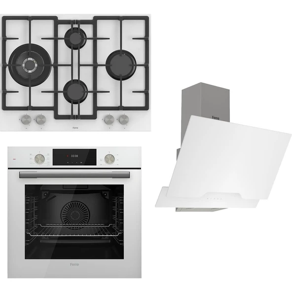 Ferre Flowart Serisi Beyaz Set (ED076+ QMS63CB +D064 ) - 1