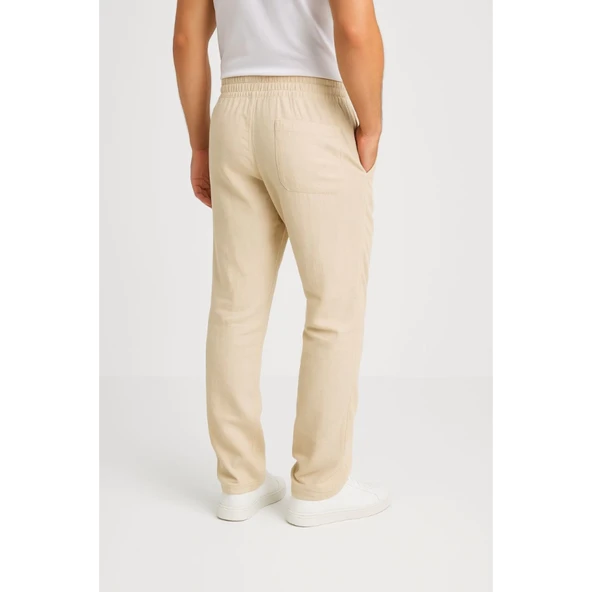 Lucky Life Erkek Keten Pantolon – ürün görseli 1