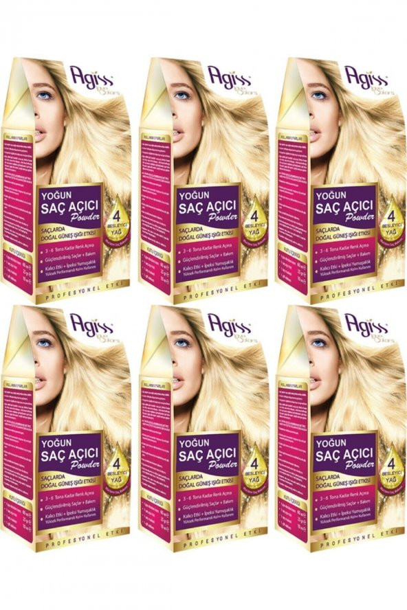 Agiss Saç Açıcı Powder X6 Adet
