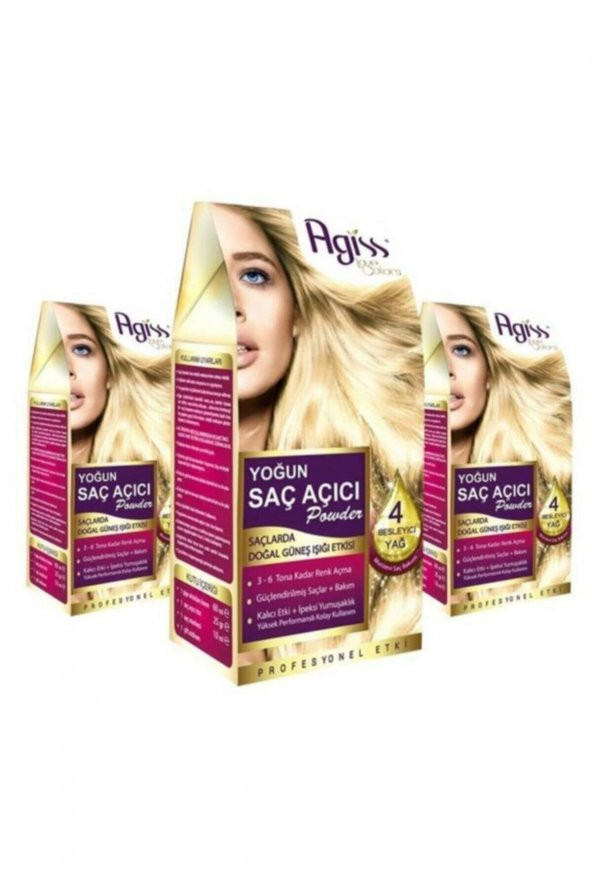 3 Adet Agiss Yoğun Saç Açıcı Powder - 3