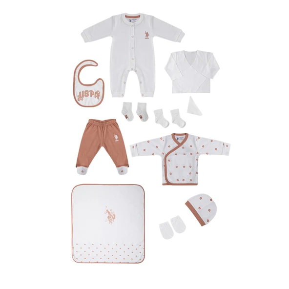 Krem Bebek Flowers 10Lu Hastane Çıkış Seti - Resim 2